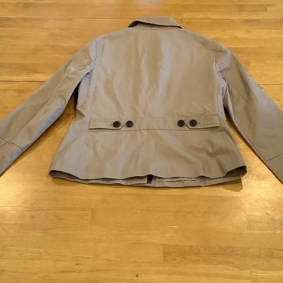 Talbots est 1946 Khaki Tan Canvas Corduroy Field Jacket Chore Coat 4P NWOT - Picture 5 of 13